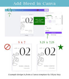 Custom Printing for Tall Programs & Menus (4x9.25)