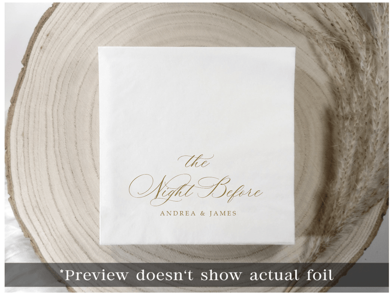 Custom Wedding Napkins | Classic Elegance