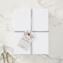 Elegant Personalized Christmas Gift Tags | Red Berries & Greenery