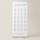 Elegant Wedding Seating Chart Sign – Modern Calligraphy Tall Banner