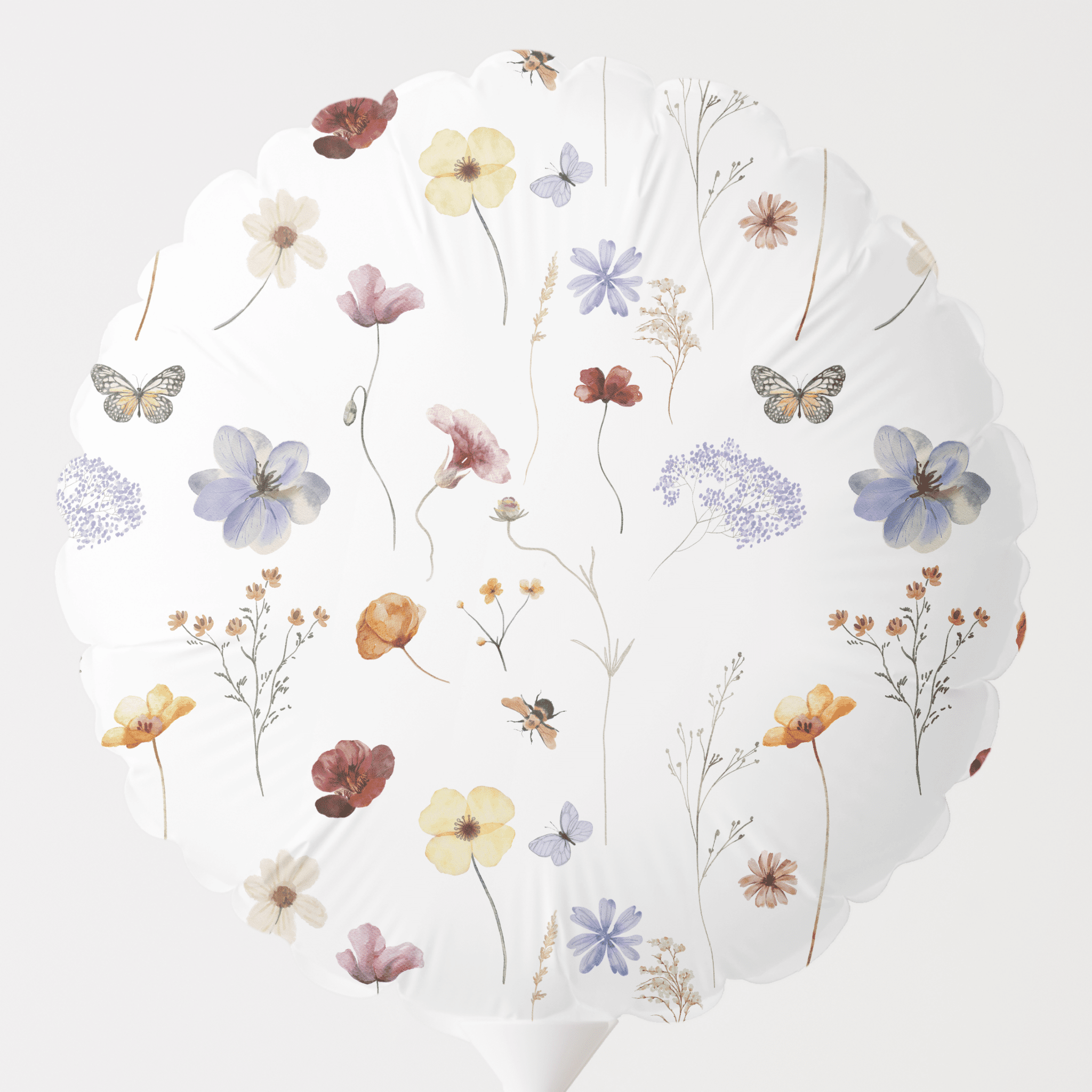 Bridal Shower Balloons – Elegant French Wildflowers Love in Bloom