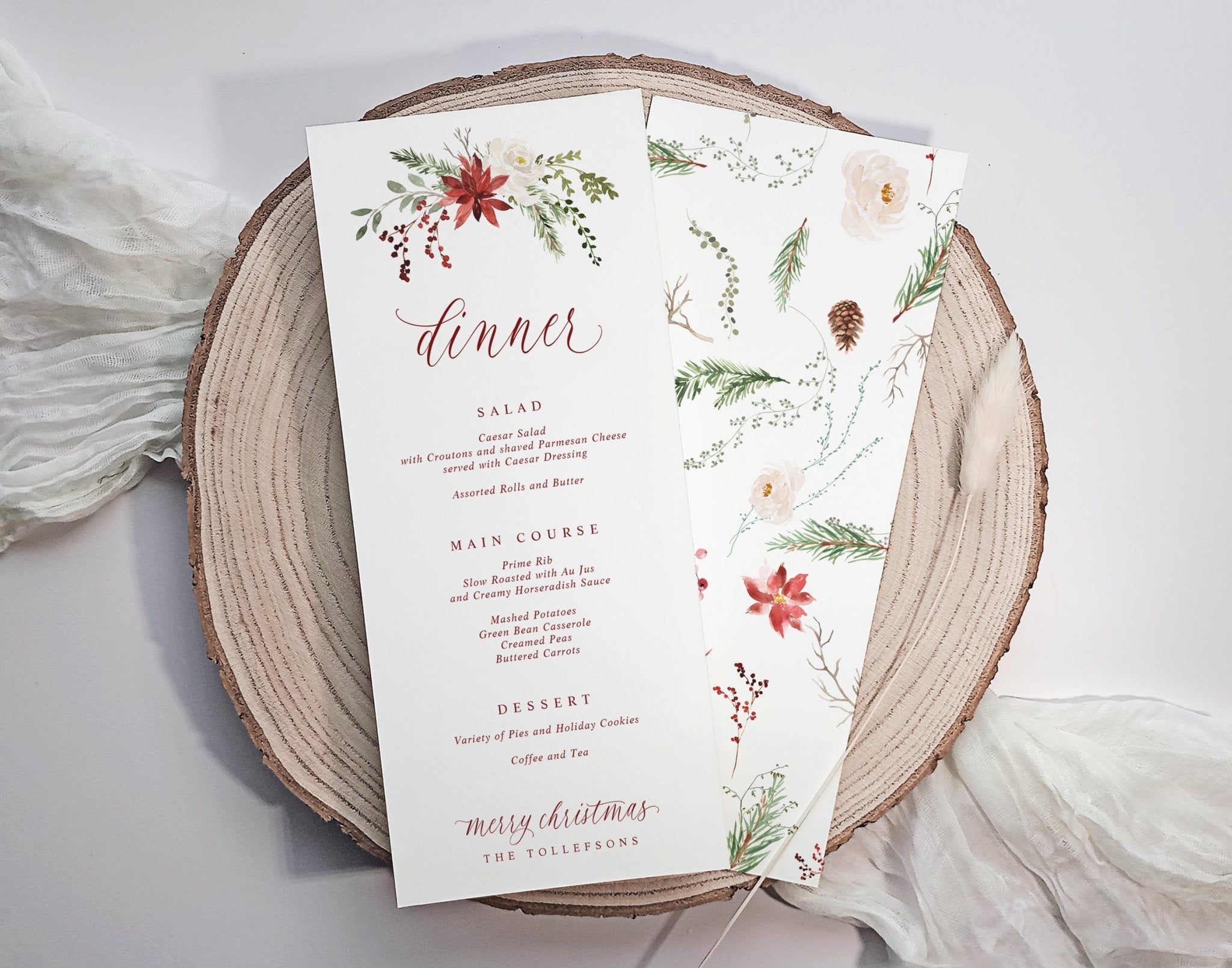 Elegant Christmas Dinner Menus