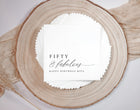 Personalized 50th Birthday Party Napkins