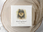 Elegant Pet Photo Wedding Napkins - Watercolor
