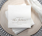 Engagement Party Napkins | Cheers to the Future Mr & Mrs | Bridal Shower Napkins