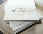 Engagement Party Napkins | Cheers to the Future Mr & Mrs | Bridal Shower Napkins