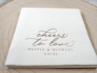 Elegant Wedding Napkins | Cheers to Love | Vintage Romantic