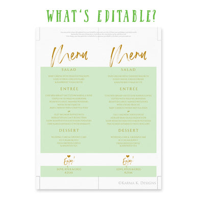 Wedding Menu Download