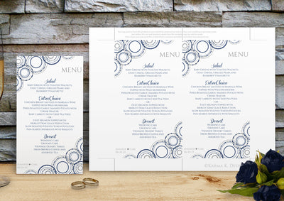 Printable Wedding Menu Template