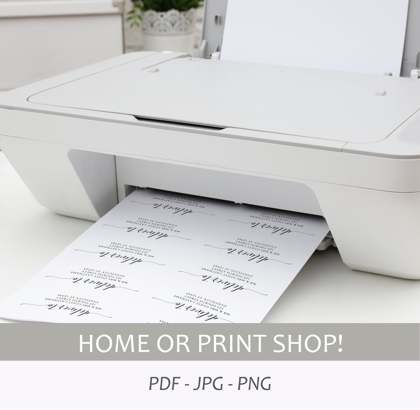 address label template