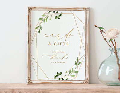 Cards & Gifts Sign Template