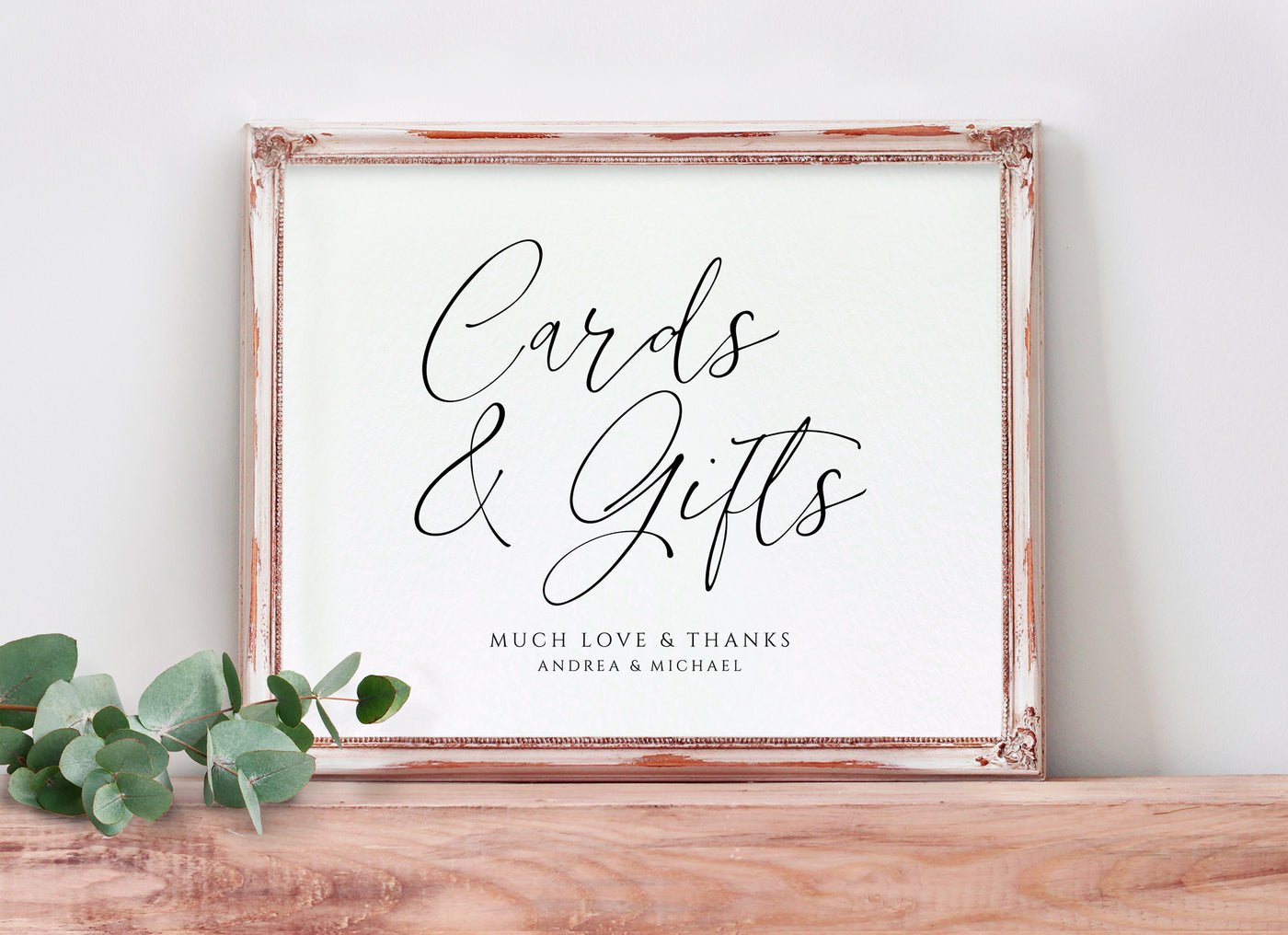 Cards & Gifts Sign Template