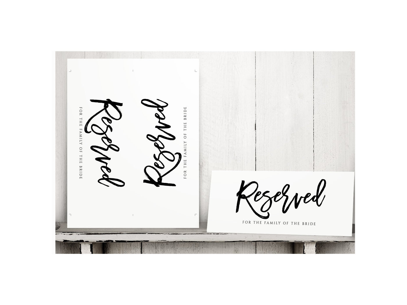 Wedding Reserved Card Tents