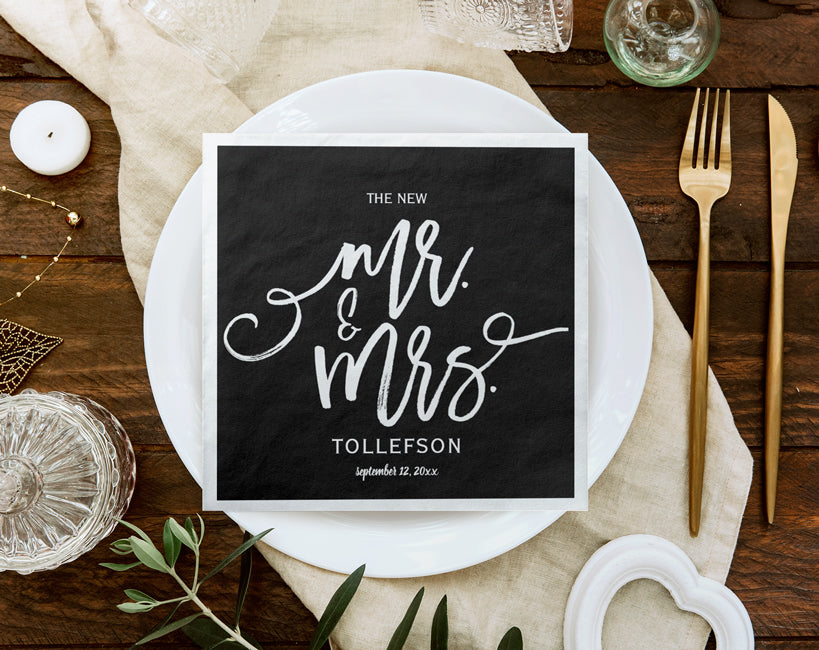 Custom Wedding Napkins