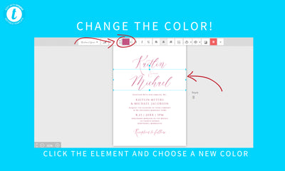 Editable Color Wedding Invitation Template Suite Set | 5 x 7 | Modern Calligraphy | Templett
