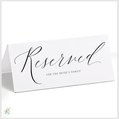 Printable Reserved Tents