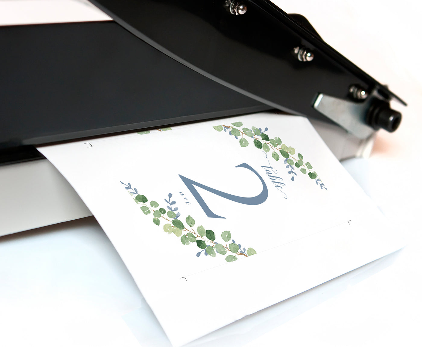 Wedding Table Numbers Template | Exquisite Vines Greenery | 4 x 6 | Templett