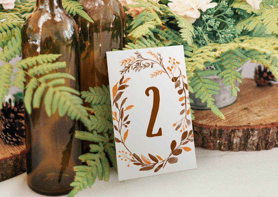 Thanksgiving Table Numbers
