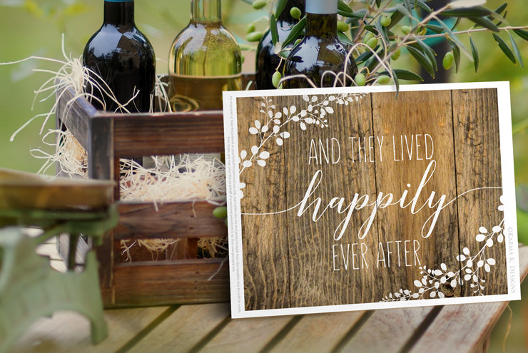 And they lived happily ever after wood print