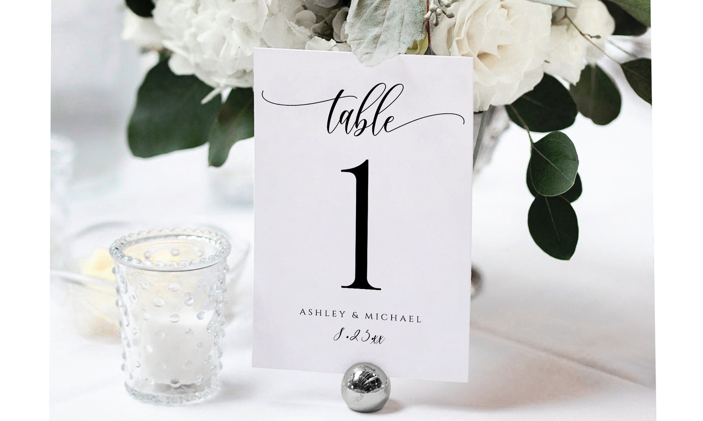 fun wedding table numbers