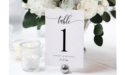 fun wedding table numbers