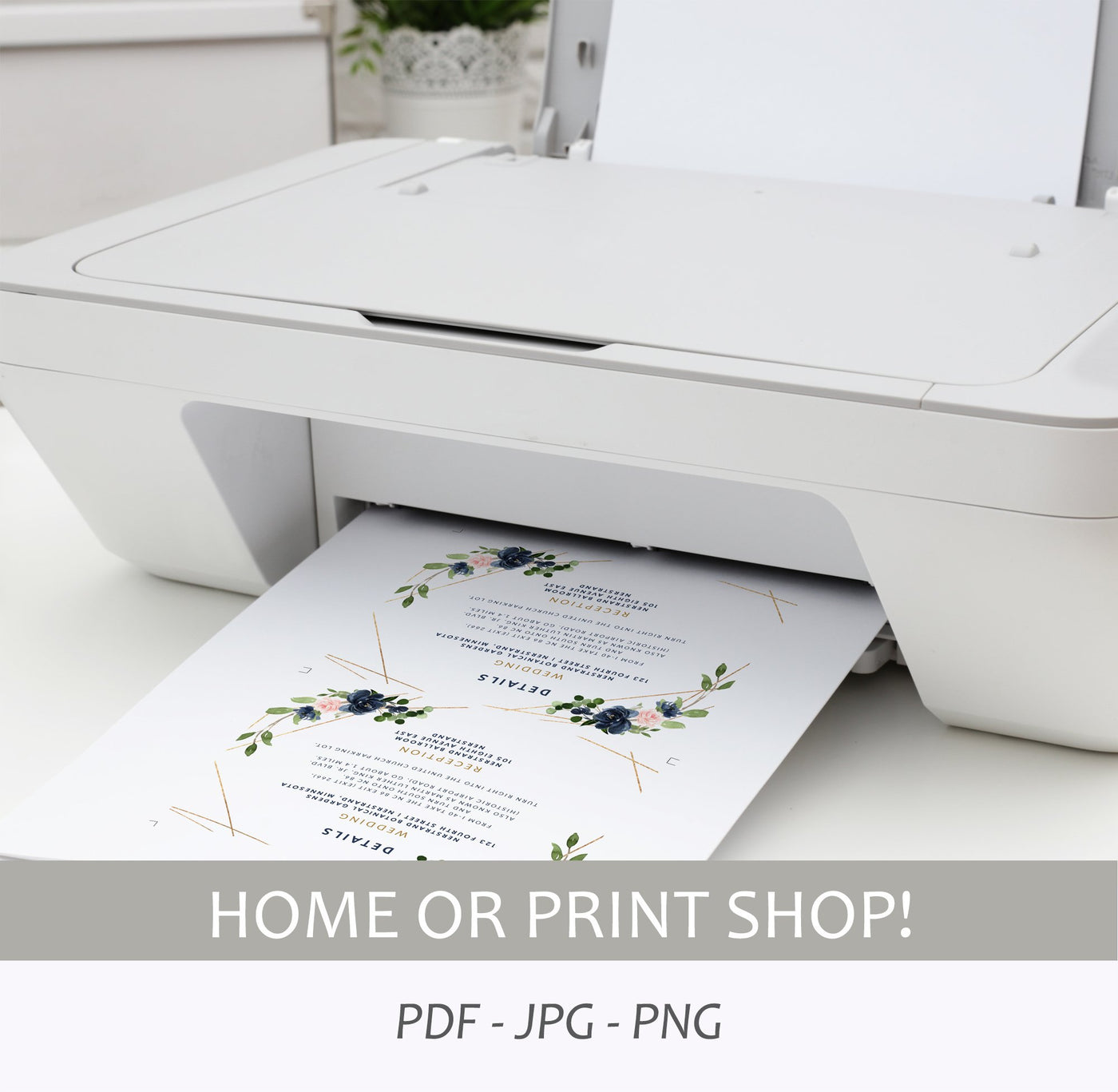 Printable Details Card