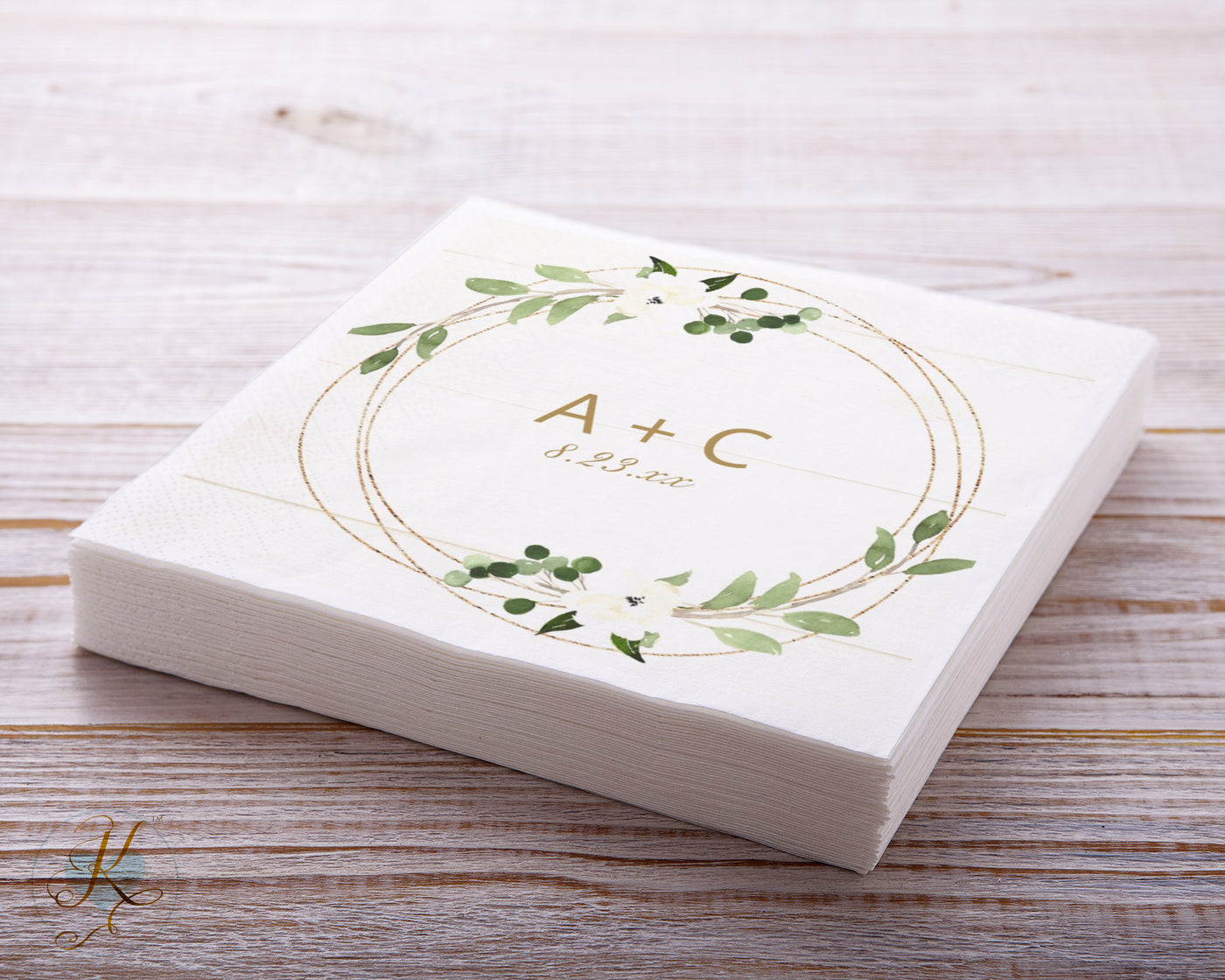 personalized wedding napkins