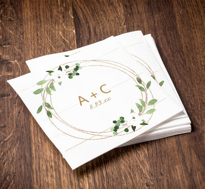 custom wedding napkins