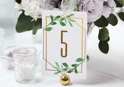 Terrarium Wedding Templates - Table Numbers