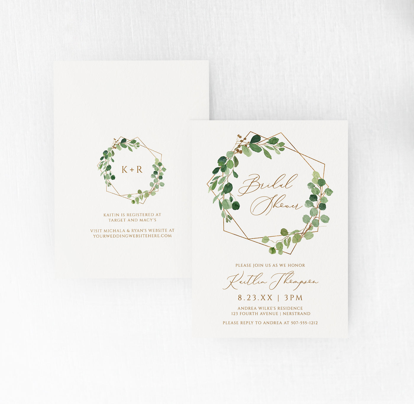 trendy bridal shower invitations