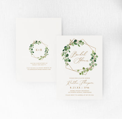 trendy bridal shower invitations