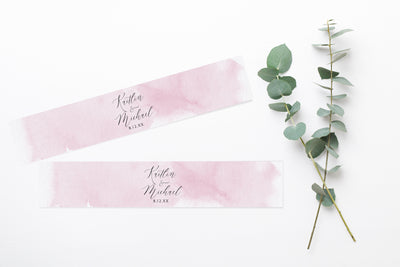 Belly Band Template - Invitation Wrap | Modern Calligraphy | Editable Templett