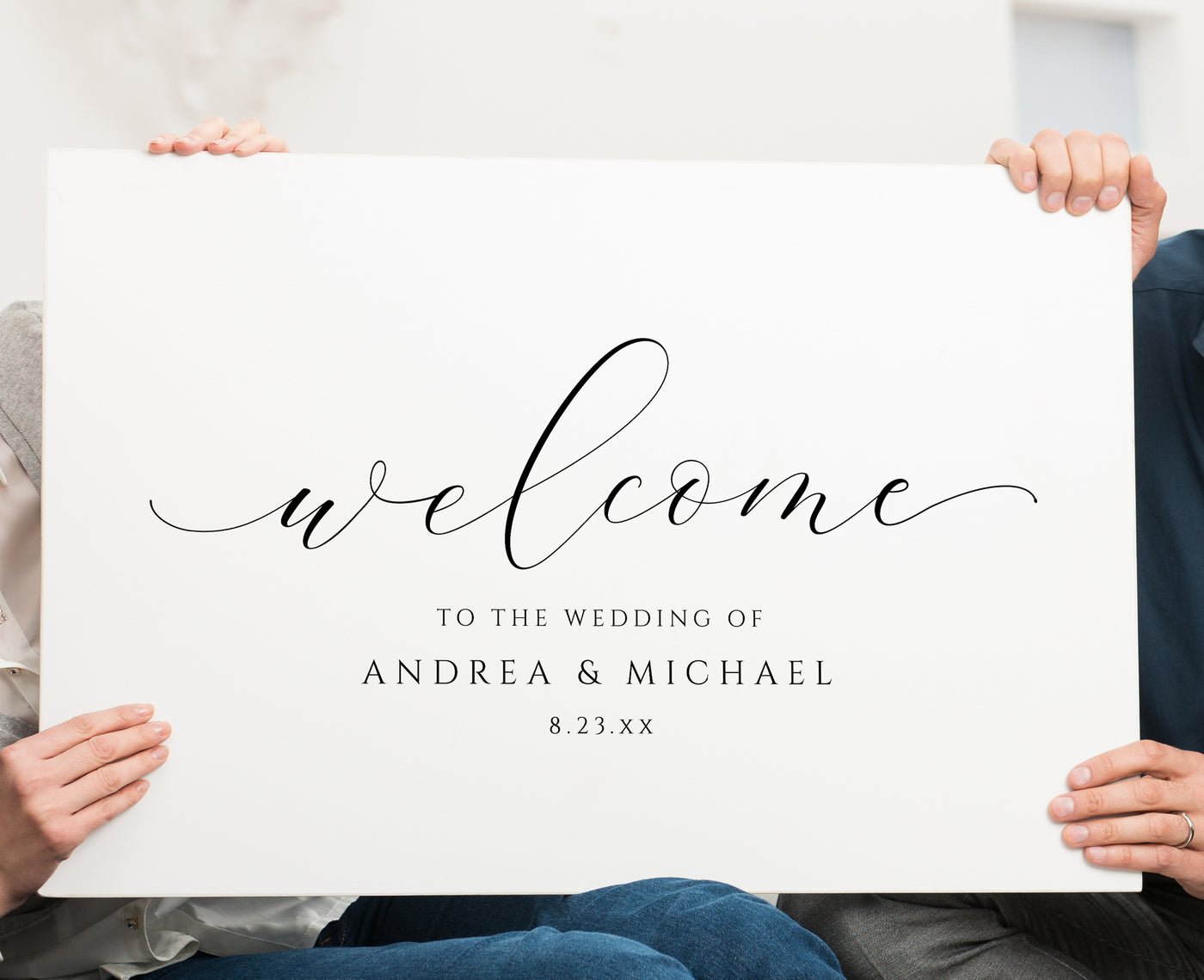 Wedding Welcome Sign | Any Color | Edit Online & Download | Splendid Calligraphy - Poster