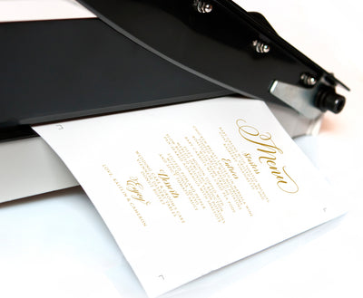Elegant Wedding Menus Template | Royal Calligraphy 5 x 7 | Instant Download | Templett
