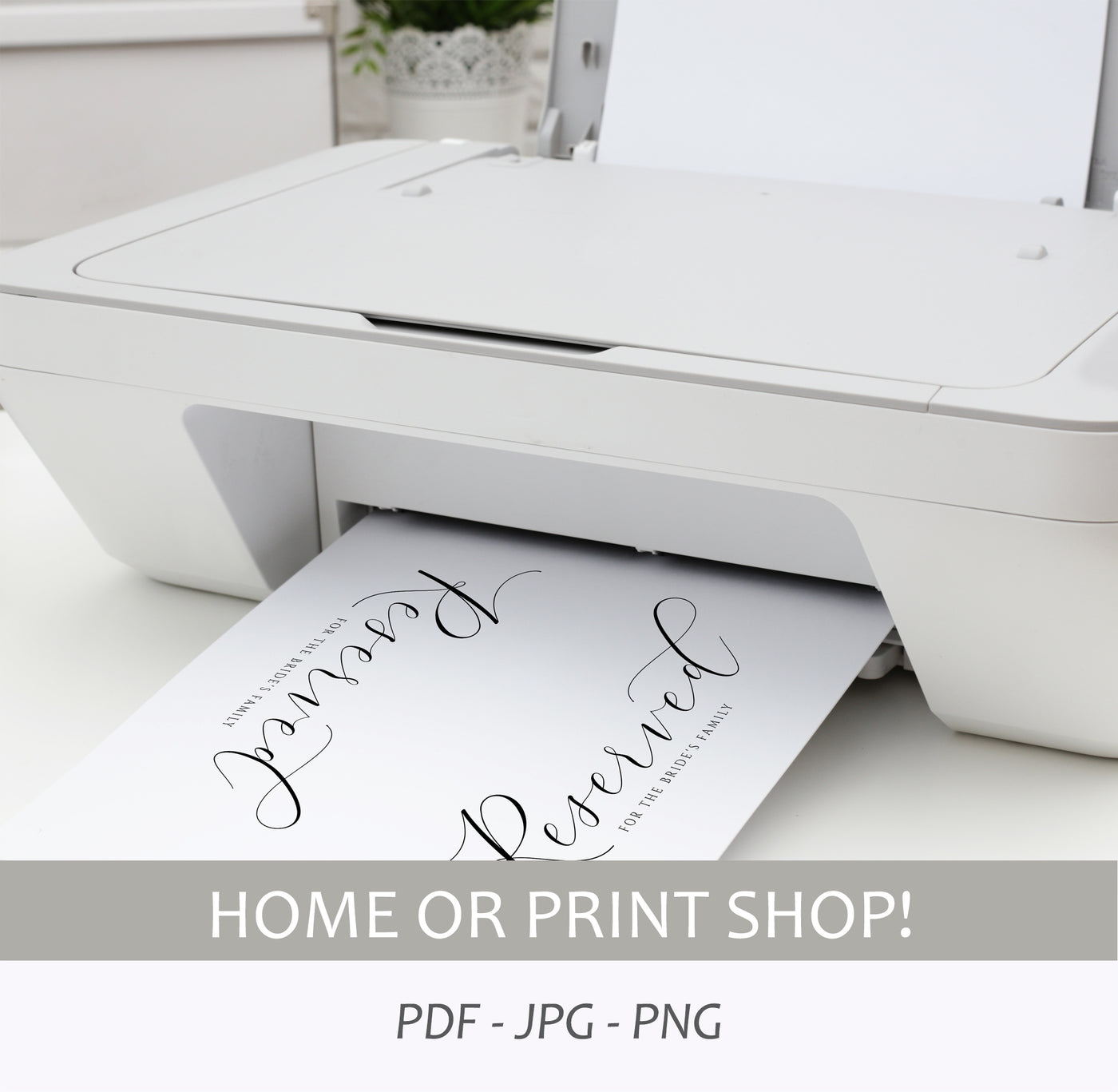 Luxury Reserved Card Template - Splendid | Modern Calligraphy - Tent | Templett