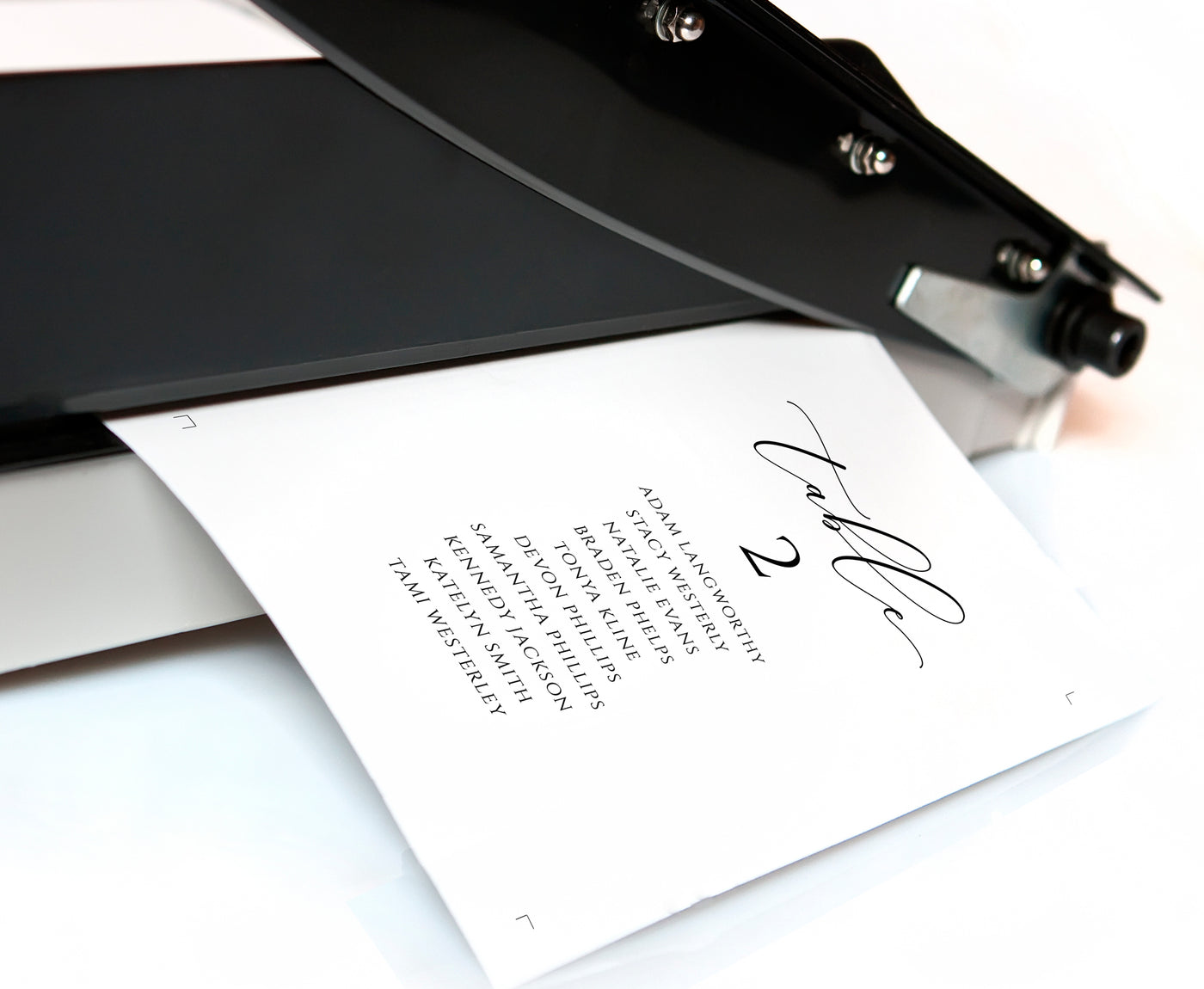 Luxury Wedding Seating Chart Cards Template | Editable Color | Splendid Script | Templett - PDF