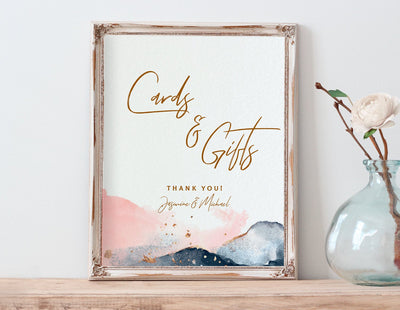 Modern Cards & Gifts Sign - Mountain Mist