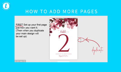 Table Number Template | Marsala Bliss Bouquet - 4 x 6 | Templett