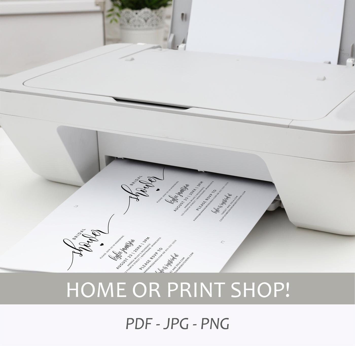 printable bridal shower invitations