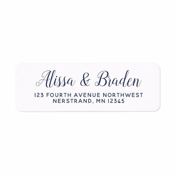 Custom Wedding Address Labels