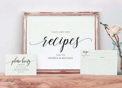 recipe card template bundle