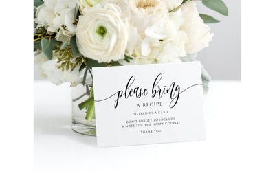 bring a recipe cards
