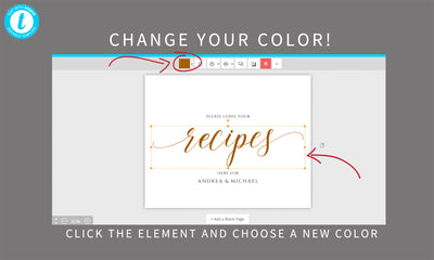 Printable Recipe Card and Sign Template | Flair Calligraphy | Templett
