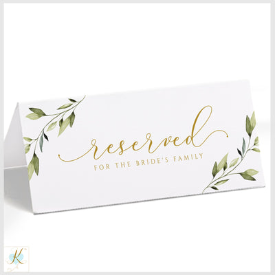 Reserved Card Template