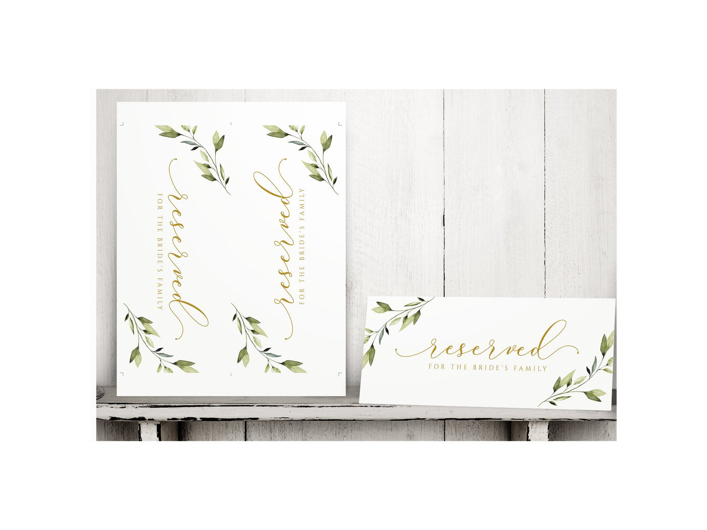 Printable Reserved Cards