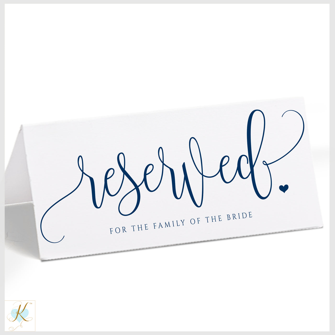 Reserved Sign Template