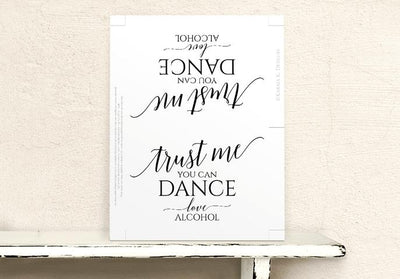 printable wedding dance sign pdf