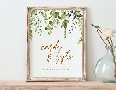 Cards & Gifts Sign Printable