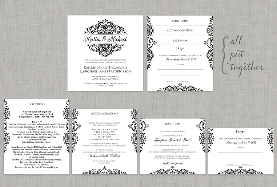 Square Pocket Invitation Enclosures