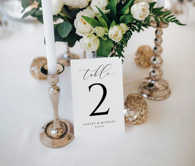 Printable Table Numbers